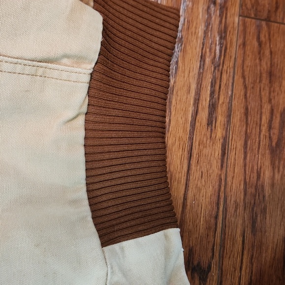 Vintage Faded Brown Hooded Carhartt Zip Front Chore Jacket - Picture 8 of 10